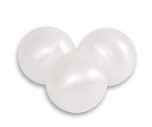 Plastic balls for the dry pool 50pcs - pearl white